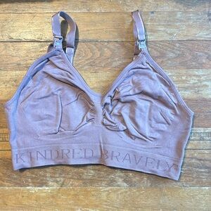 Kindred Bravely Dusty Rose Nursing Pumping Bra Size L